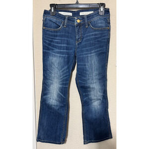 Anthropologie Pilcro Stet Flare Jeans petite Size 27 short cropped